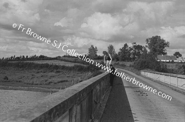 FR SHIEL DIVING FROM TRASNA BRIDGE